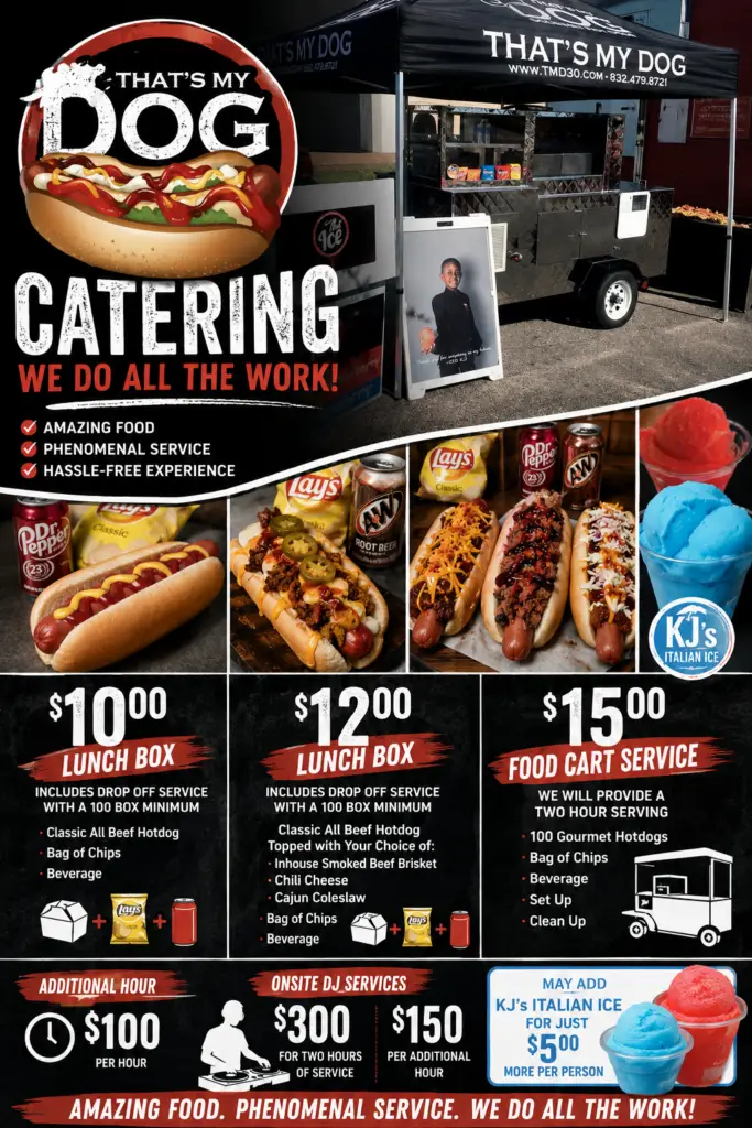 TMD Catering Menu